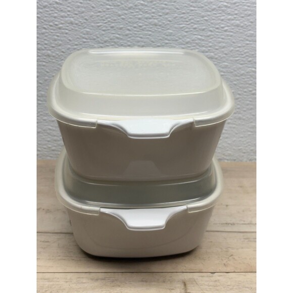 Set Of 2 Corning Ware Spice Of Life Casserole Dish 2 3/4 Cup With Plastic Lids - Picture 6 of 14